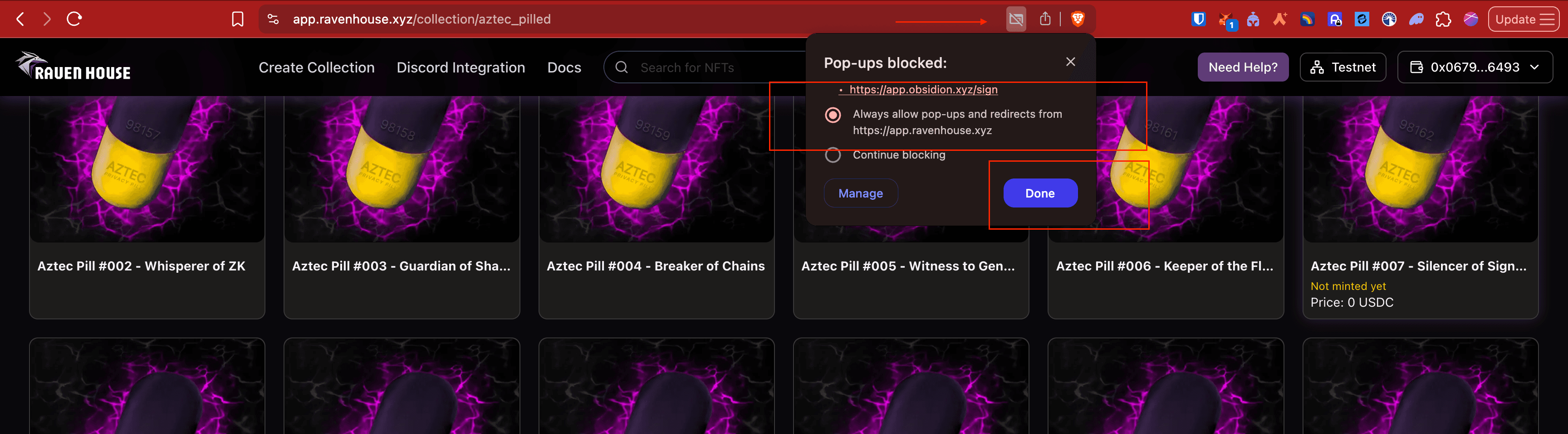 Allow Popup