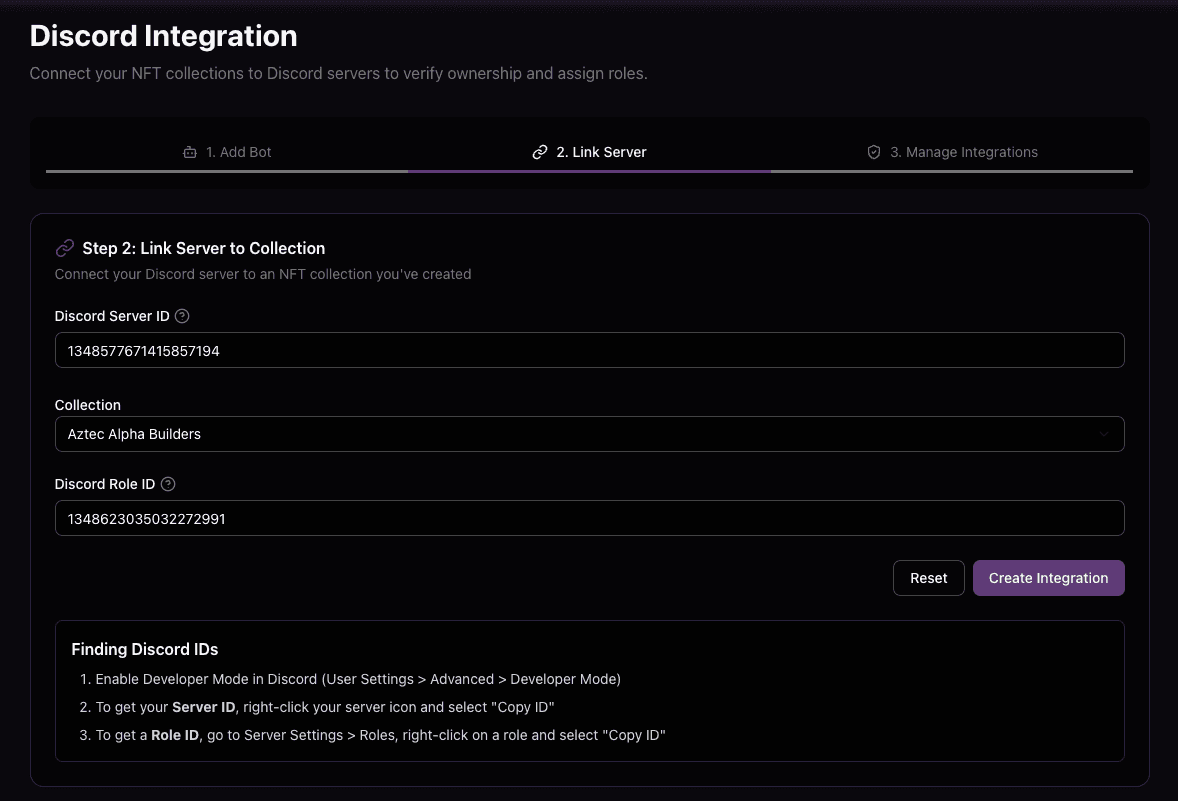 Link Collection Form